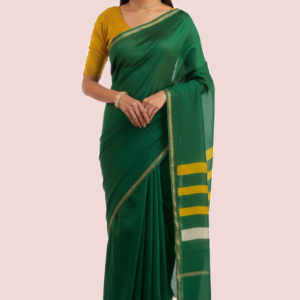 Green Silk Cotton Saree