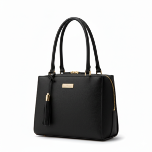 Elegance Women's Black Shoulder Bag