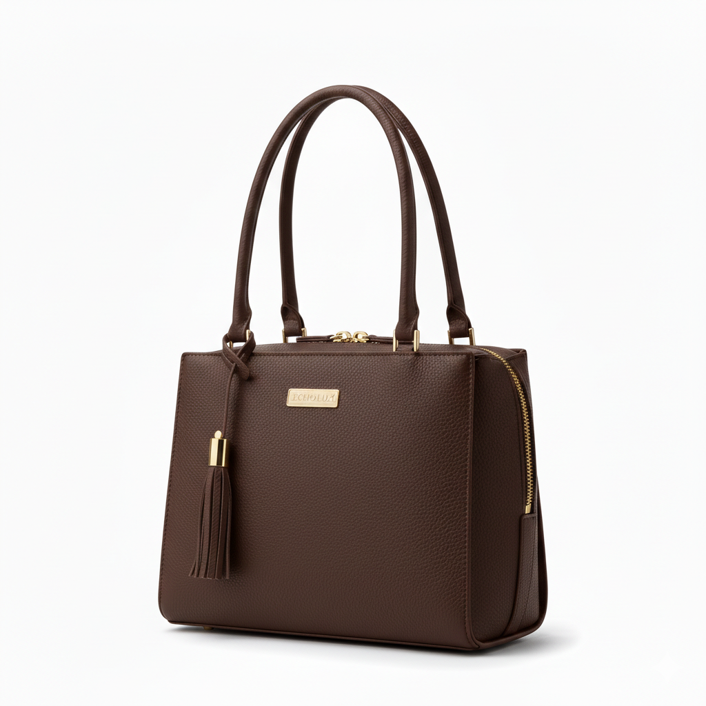 Elegance Women's Brown Shoulder Bag