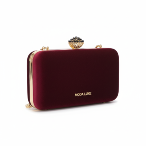 Women's Elegant Brown Clutch Bag