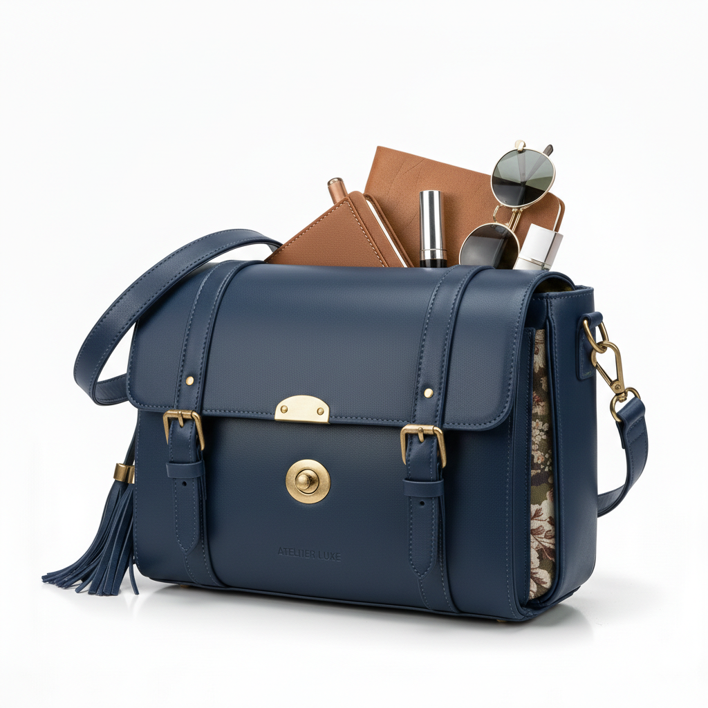 Women's Blue Satchel Bag
