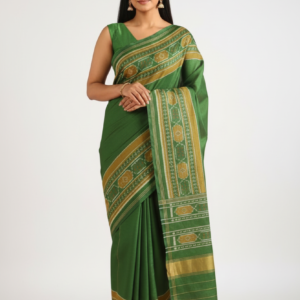 Green Pure Silk Patola Saree