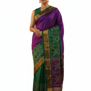 Purple Pure Silk Patola Saree