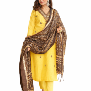 Pure Cotton Yellow Printed Set