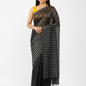 Black Cotton Saree