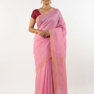 Light Pink Silk Cotton Saree