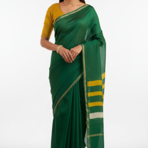 Green Silk Cotton Saree