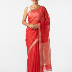 Red Silk Cotton Saree