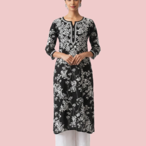 Mulmul Printed Straight Kurta