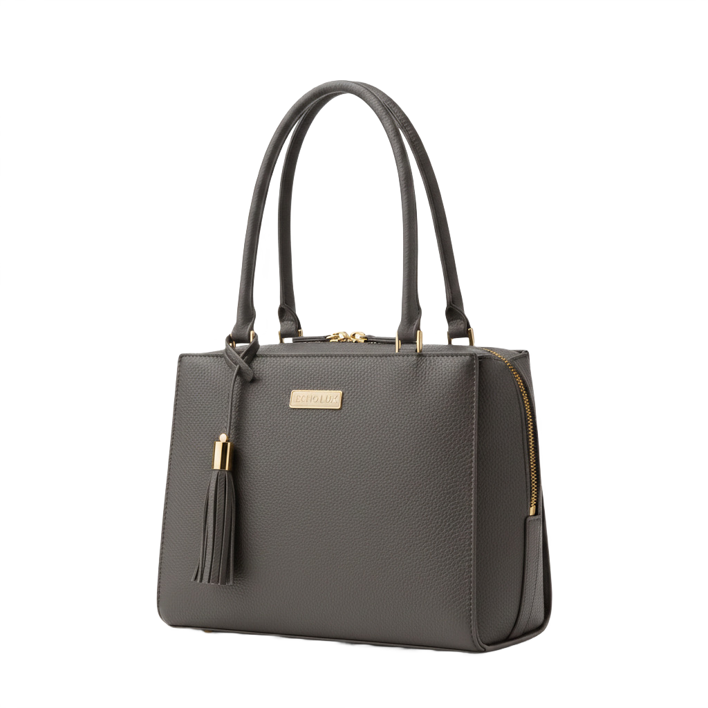 Elegance Women's Grey Shoulder Bag