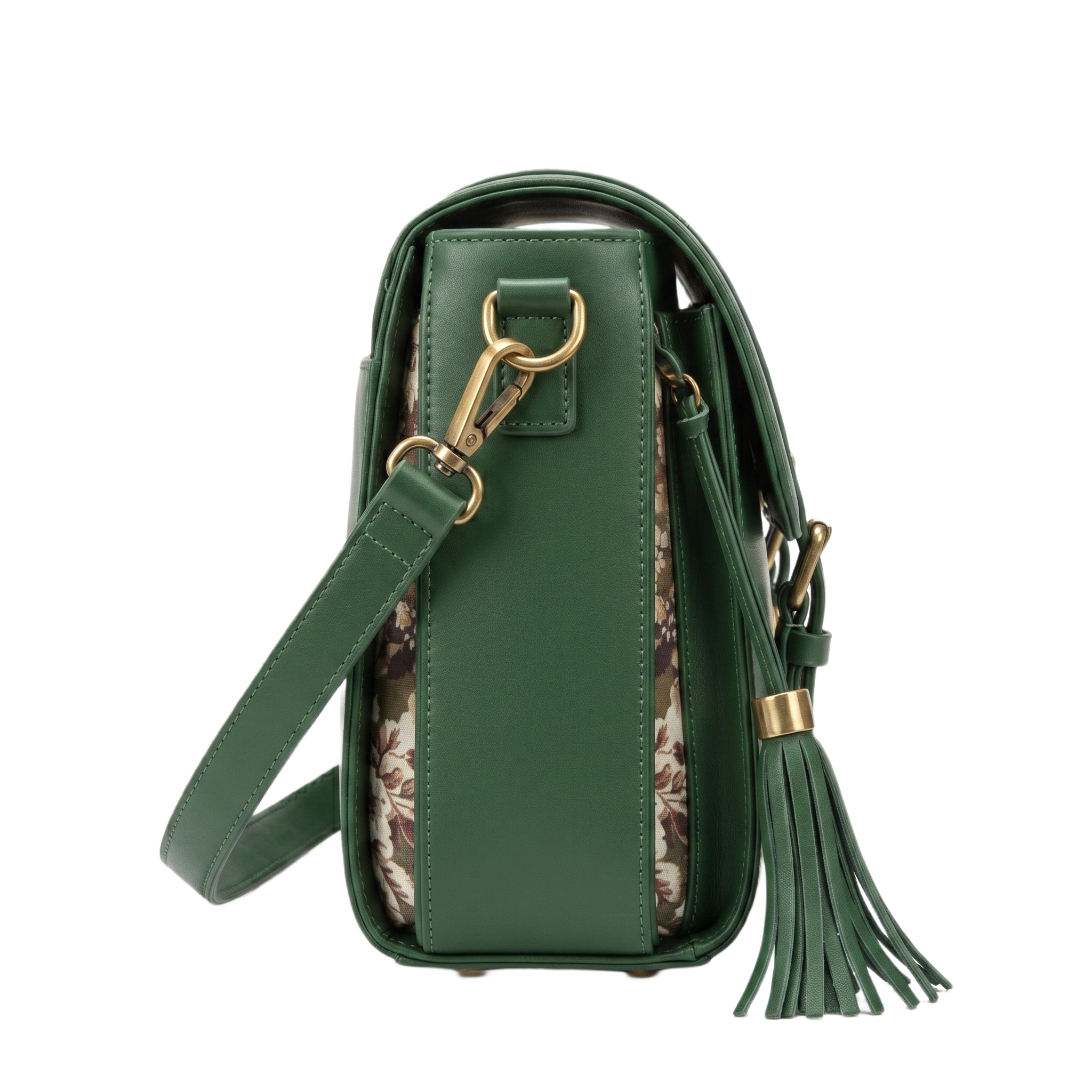 Women's Green Satchel Bag - Image 2