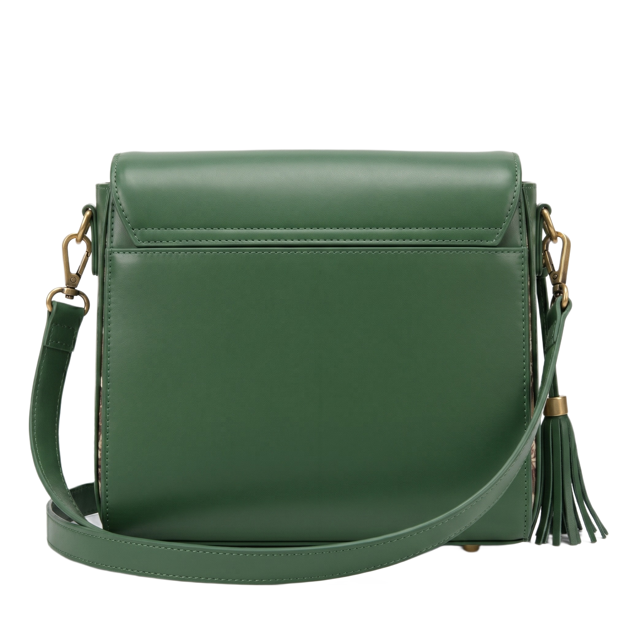 Women's Green Satchel Bag - Image 3