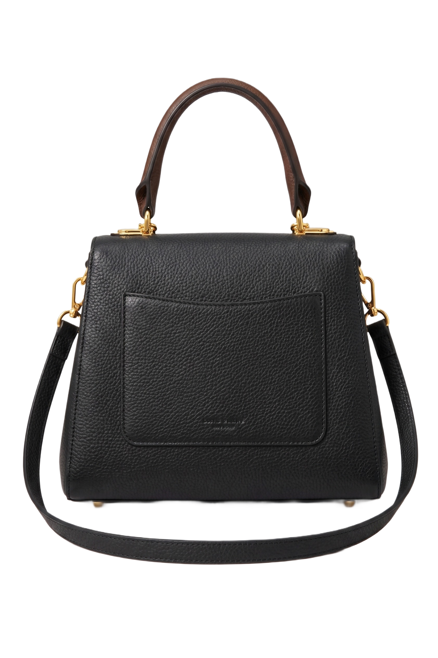 Women's Structured Black Handbag - Image 2