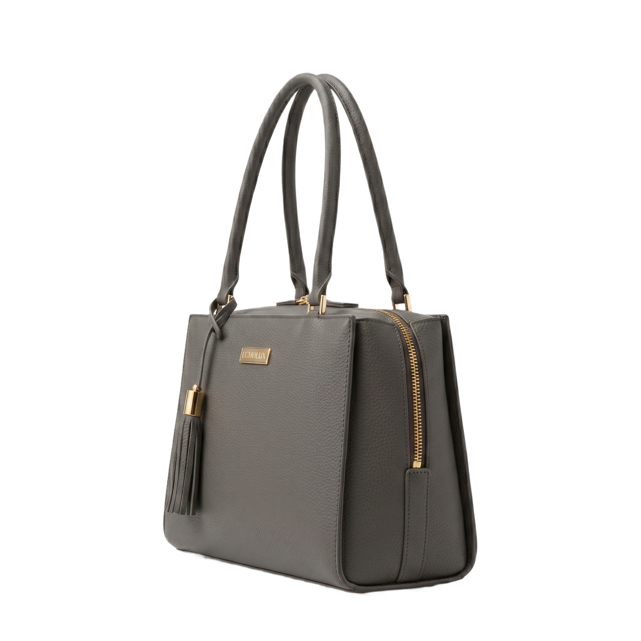 Elegance Women's Grey Shoulder Bag - Image 2