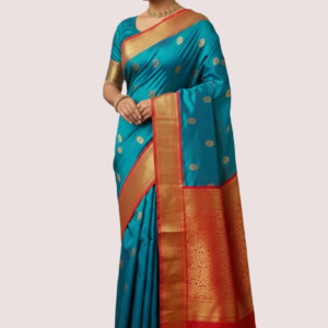 Paithani Saree - Blue Silk