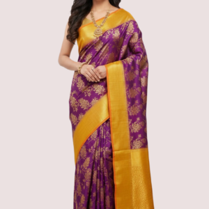 Multocolored Kanchipuram Silk Saree