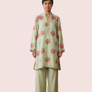 Elegent Green Full Sleeve Cotton Kurta