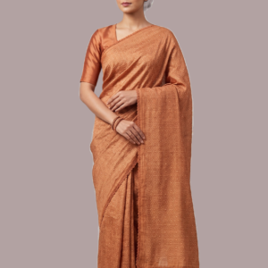 Soft kota checks saree with embroidery
