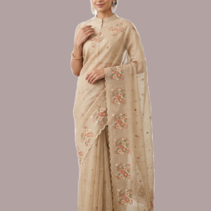 Premium Soft kota silk saree with cutwork embroidery