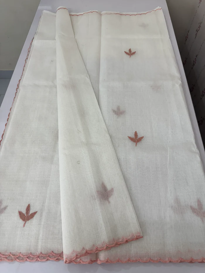Appliqued Worked Kota Saree with Soft Texture - Image 2